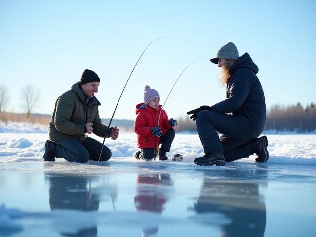 Beginner ice fishing day trip