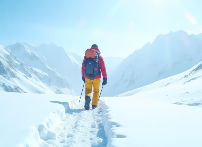 Professional wearing advanced cold weather gear